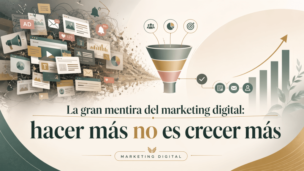 La gran mentira del marketing digital: más actividad no siempre significa más crecimiento.